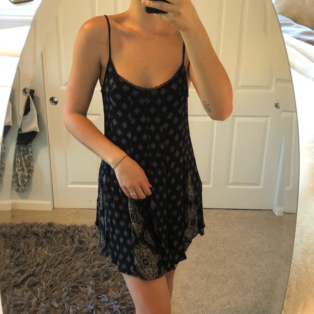 Amuse Society Black & White Pattern Dress